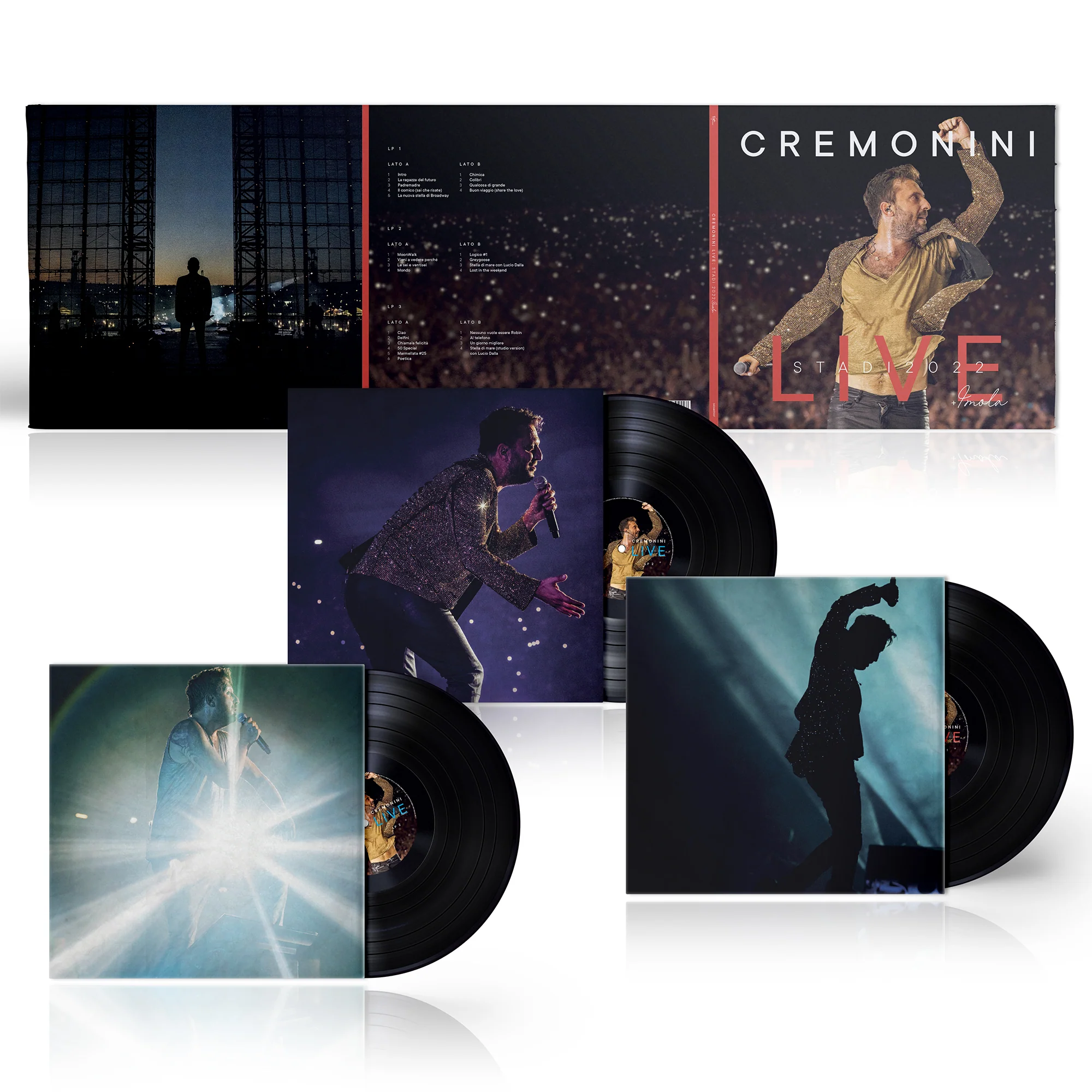 Cremonini LIVE: Stadi 2022 + Imola | Triplo Vinile Numerato - Image 3