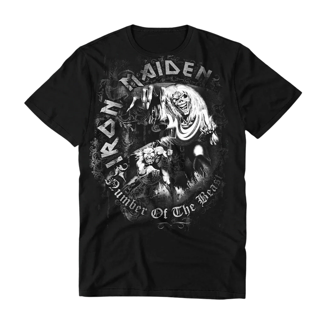Number Of The Beast Stampa Grigia | T-Shirt