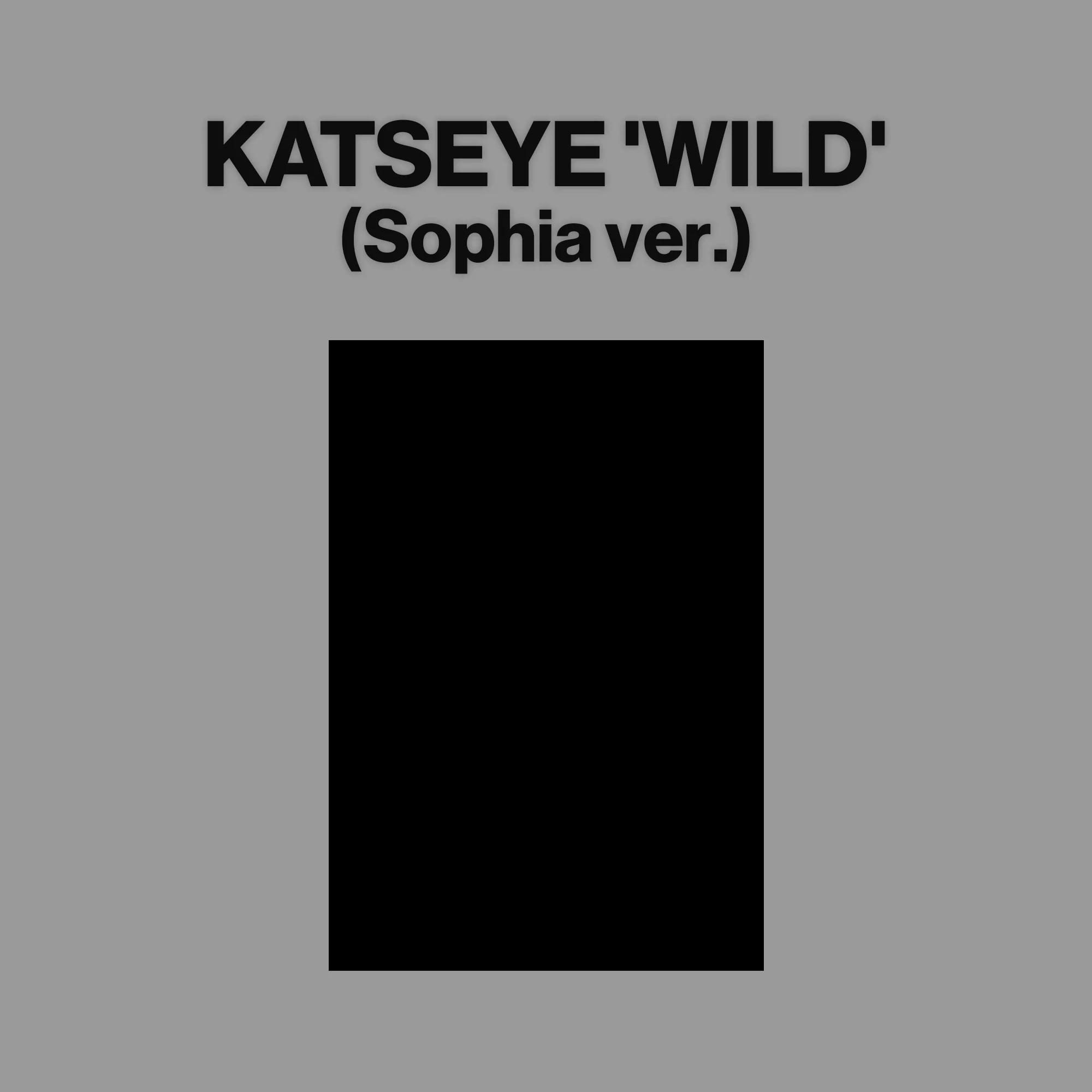 WILD | CD Member ver. ''Sophia''