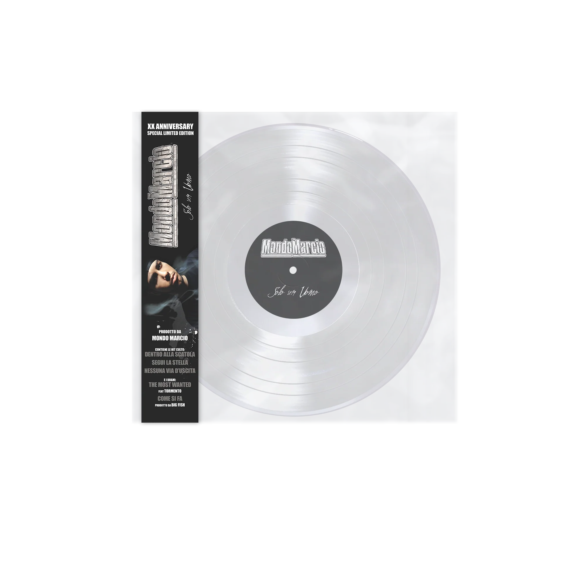 Solo Un Uomo (XX Anniversary) | Doppio Vinile Crystal Autografato Numerato - Image 2